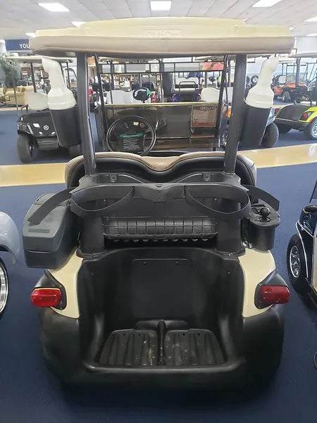Used 2004 Club Car Precedent 4 Passenger Electric Golf Car, Cream
