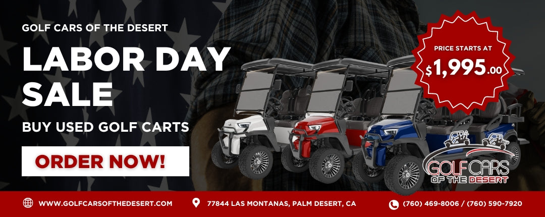 Labor Day Special - Buy Quality Used Golf Carts Starting at $1,995!