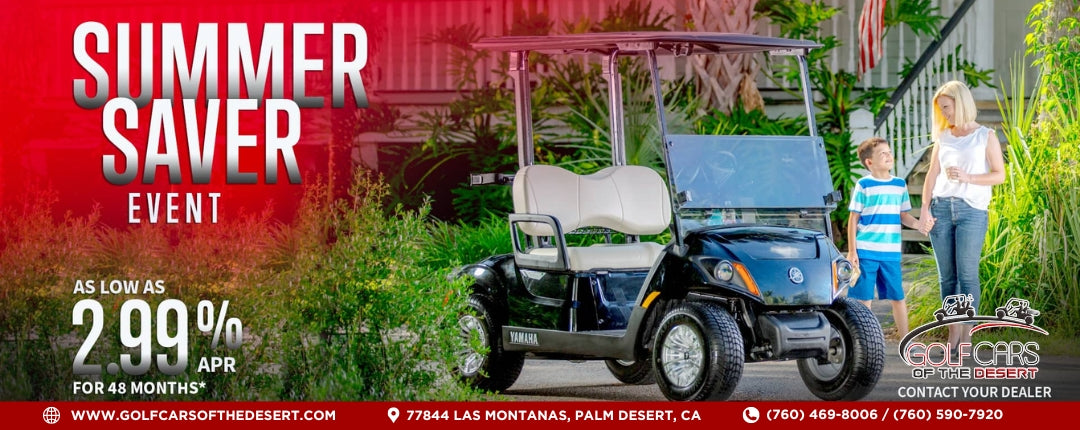 Summer Saver Event: Yamaha Golf Cars with 2.99% APR Financing!