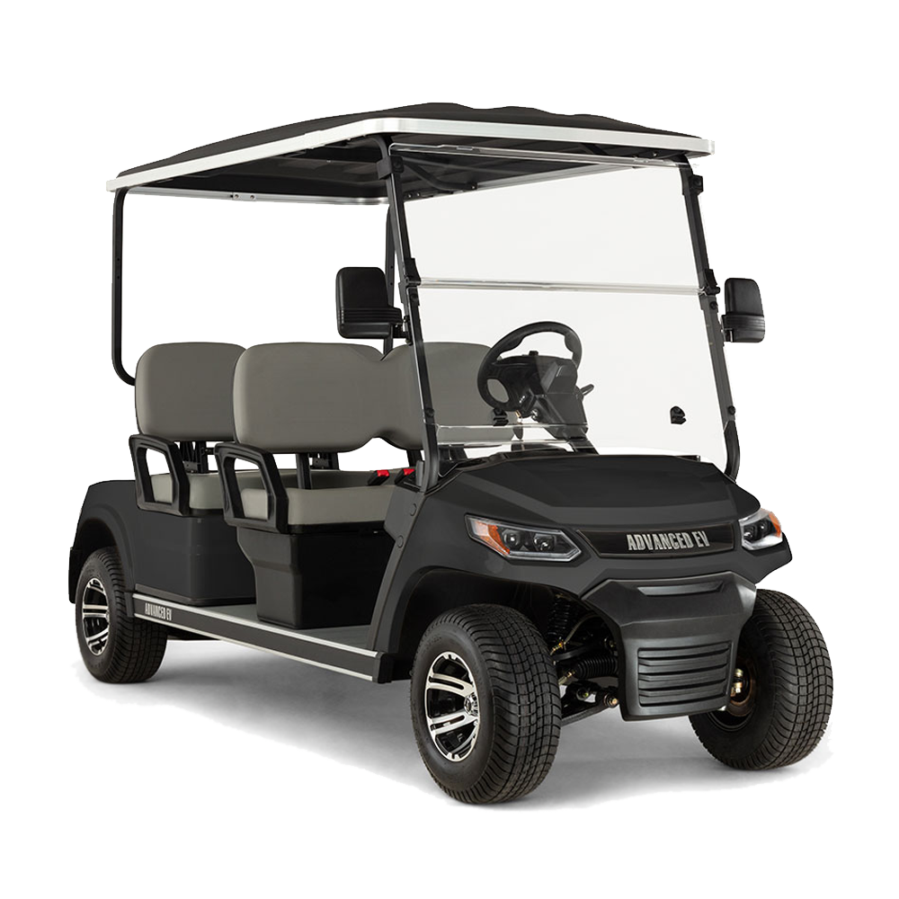 New 2023 Advanced-EV Advent 4F Personal 4-seater Electric Golf Car (Lithium), Black