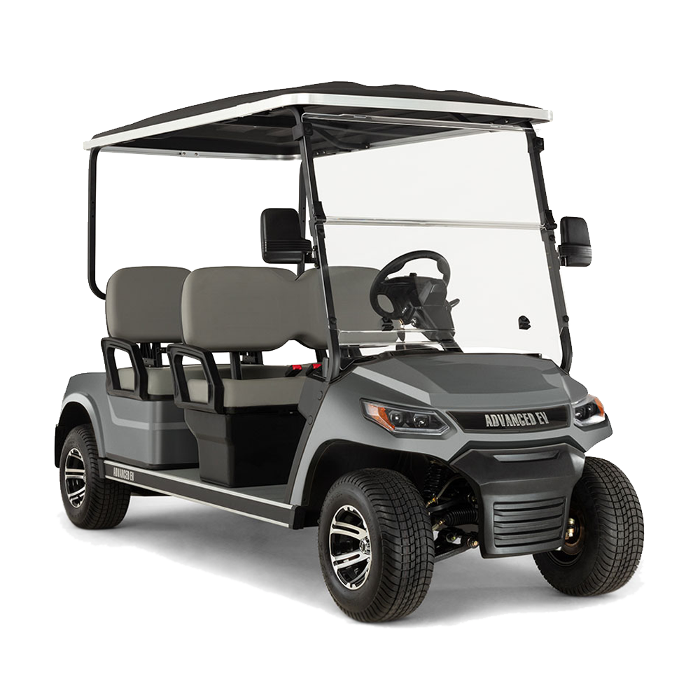 New 2023 Advanced-EV Advent 4F Personal 4-seater Electric Golf Car (Lithium), Metallic Charcoal