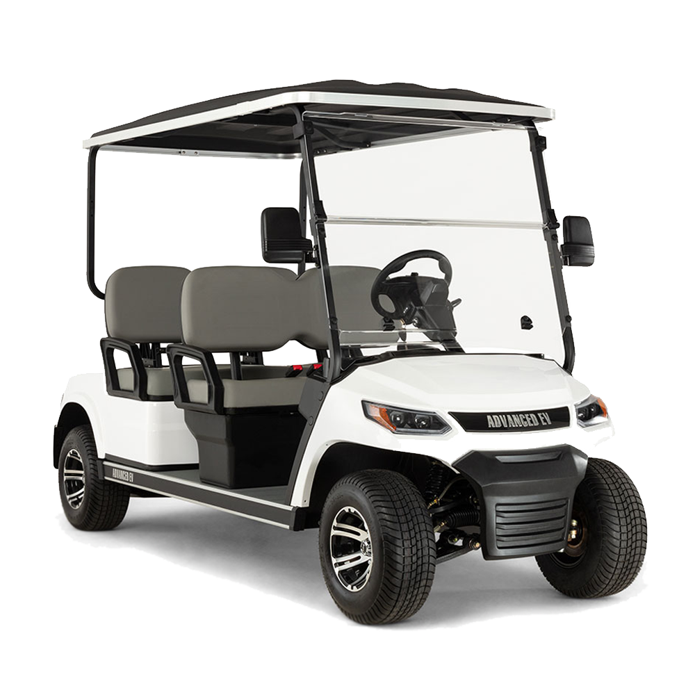 New 2023 Advanced-EV Advent 4F Personal 4-seater Electric Golf Car (Lithium), White