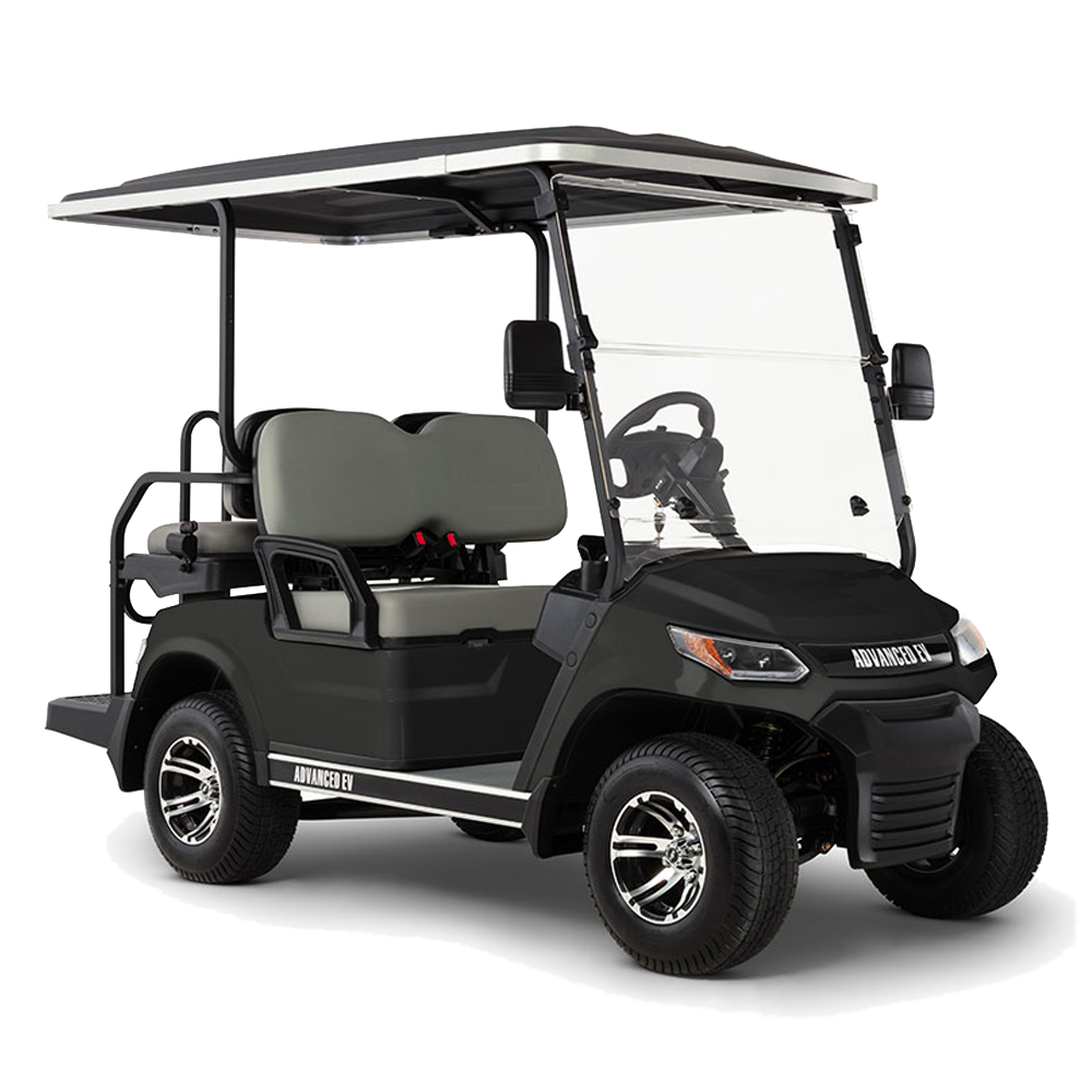 New 2023 Advanced-EV Advent 4 Personal 4-seater Electric Golf Car (Lithium), Black