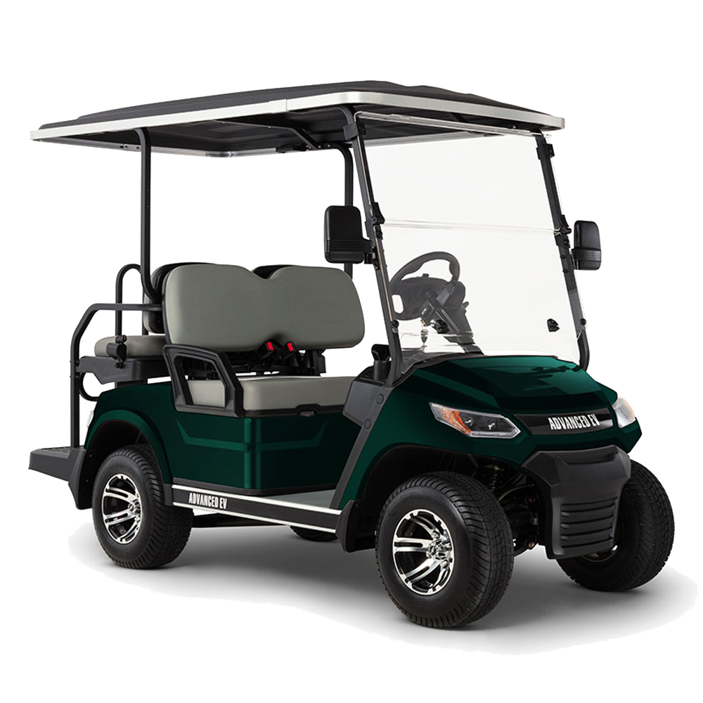 New 2023 Advanced-EV Advent 4 Personal 4-seater Electric Golf Car (Lithium), Metallic Green