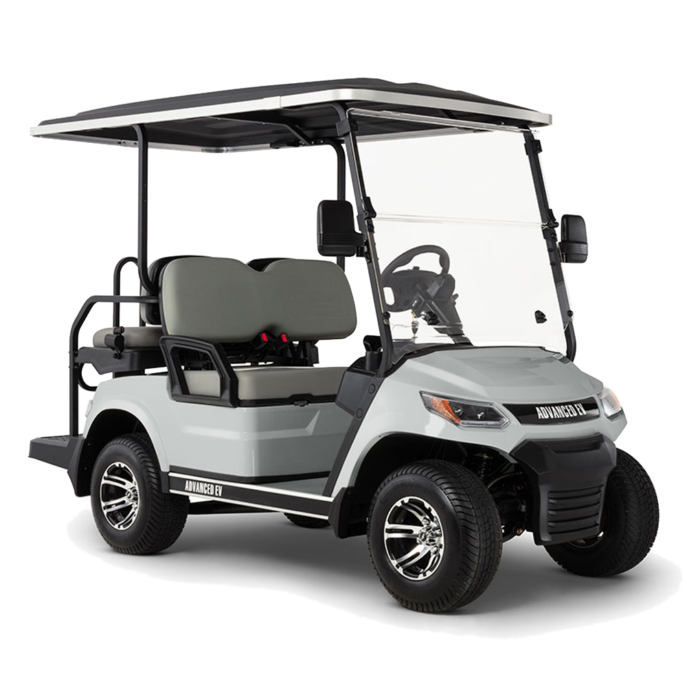 New 2023 Advanced-EV Advent 4 Personal 4-seater Electric Golf Car (Lithium), Silver