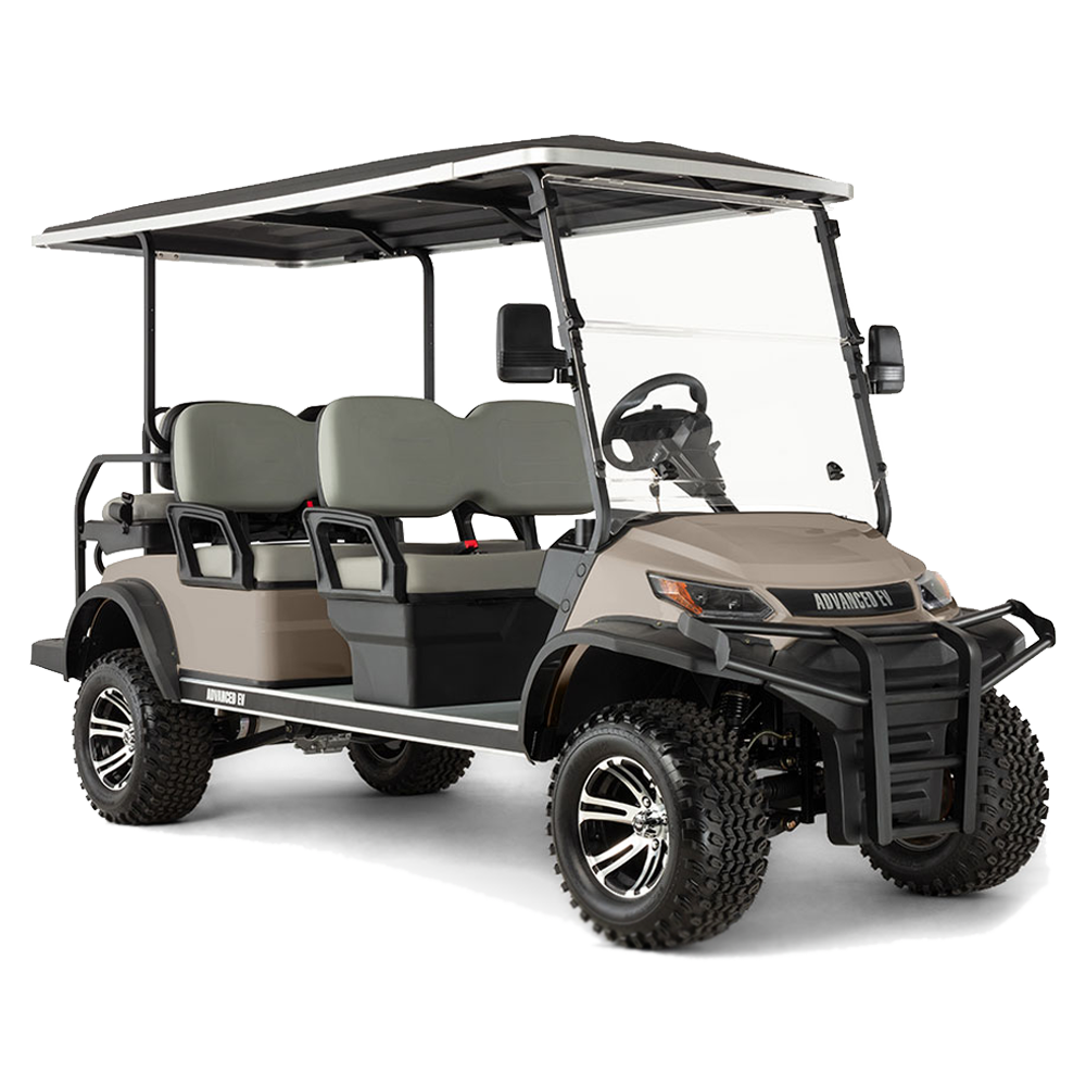 New 2023 Advanced-EV Advent 6L Personal 6-seater Lifted Electric Golf Car (Lithium), Champagne