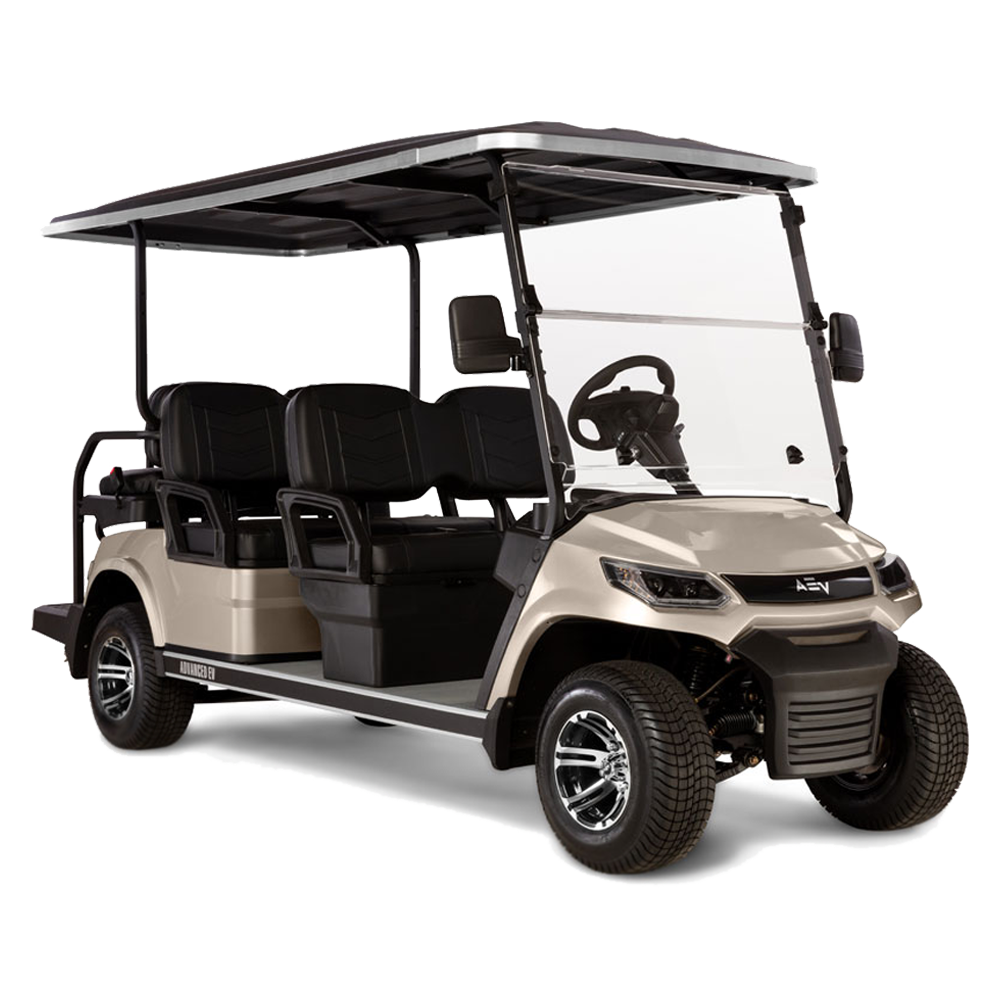 New 2023 Advanced-EV Advent 6 Personal 6-seater Electric Golf Car (Lithium), Champagne