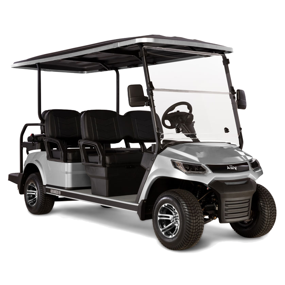New 2023 Advanced-EV Advent 6 Personal 6-seater Electric Golf Car (Lithium), Silver