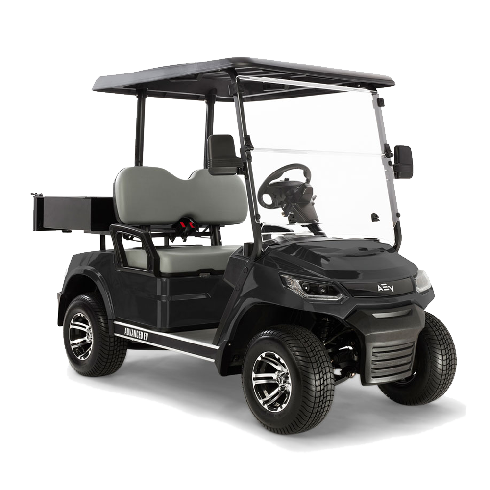 New 2023 Advanced-EV Advent HD CX 2-seater Electric Utility Vehicle w/ Cargo Box (Lithium), Black