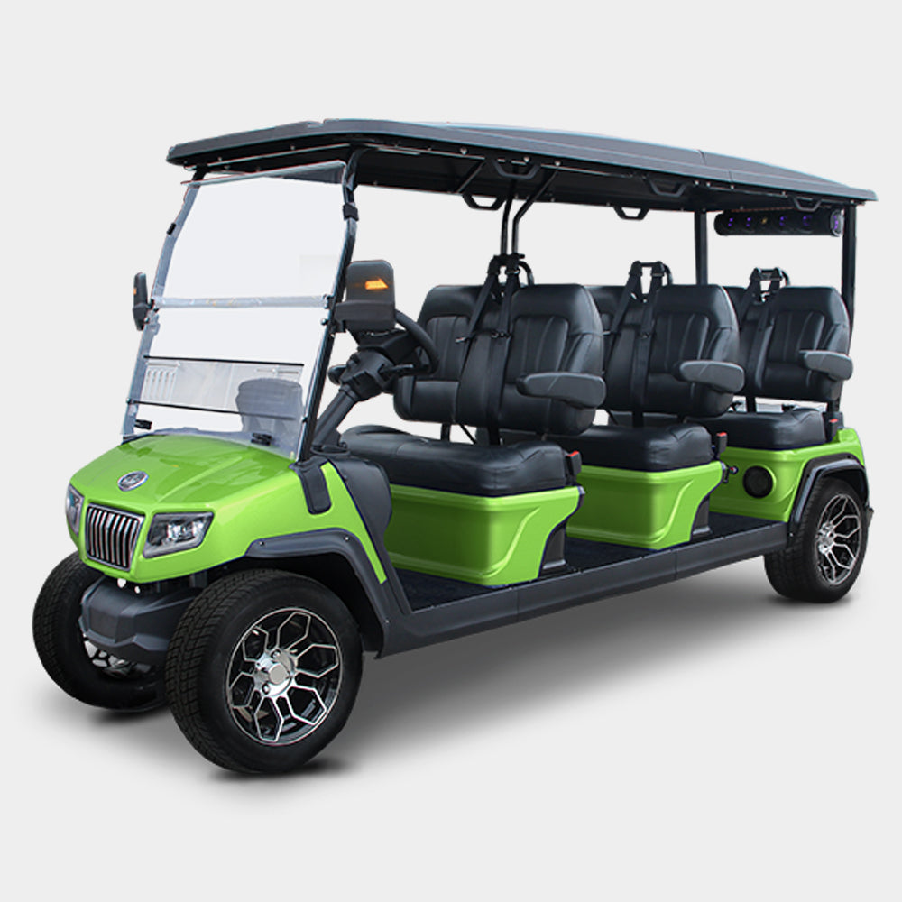 New 2023 Evolution D5 Ranger 6 Seater Electric Car (Lithium), Lime Green