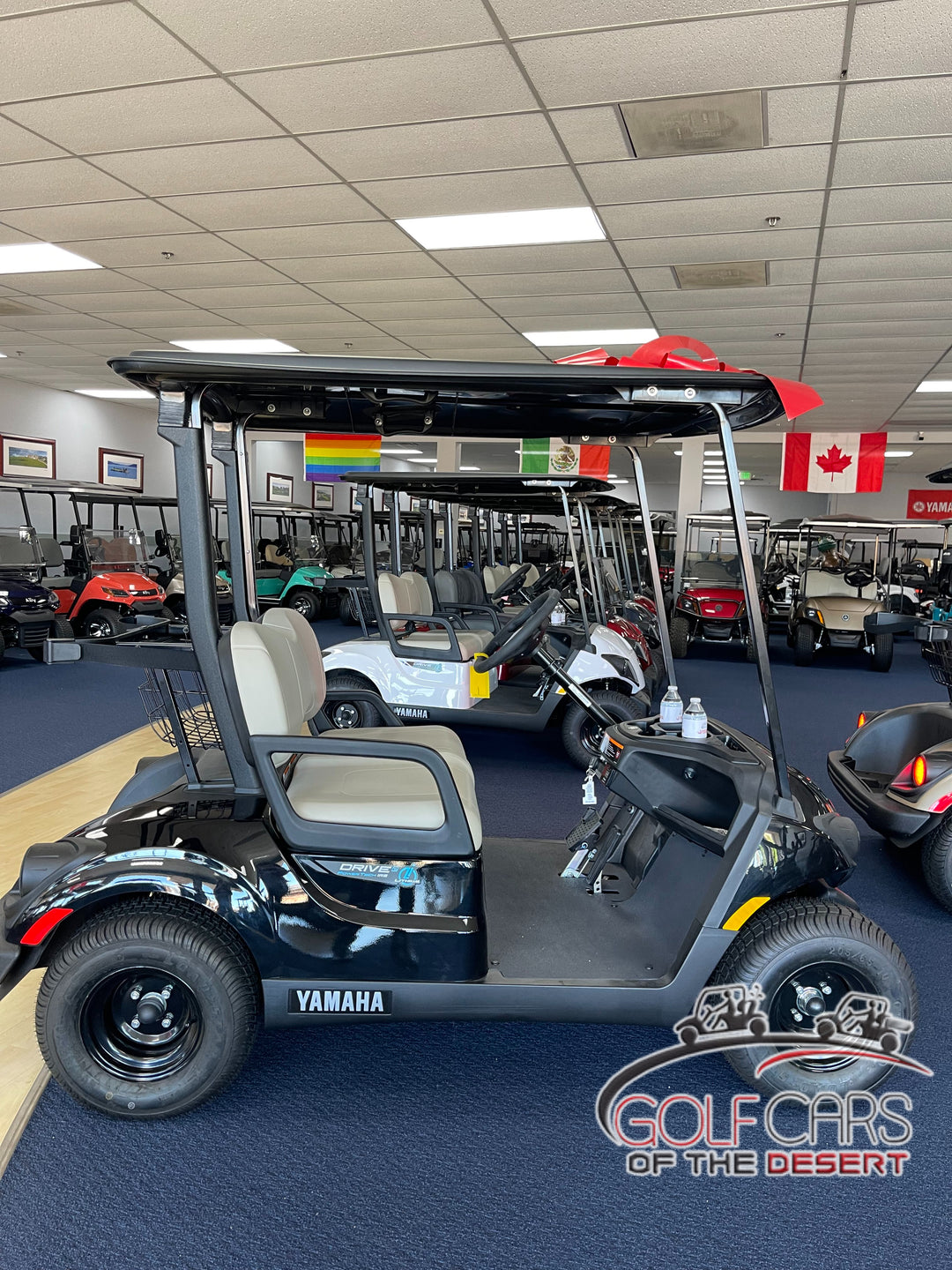 New 2023 Yamaha Drive2 PTV Personal 2-seater Electric Golf Car (Lithium-Ion), Onyx