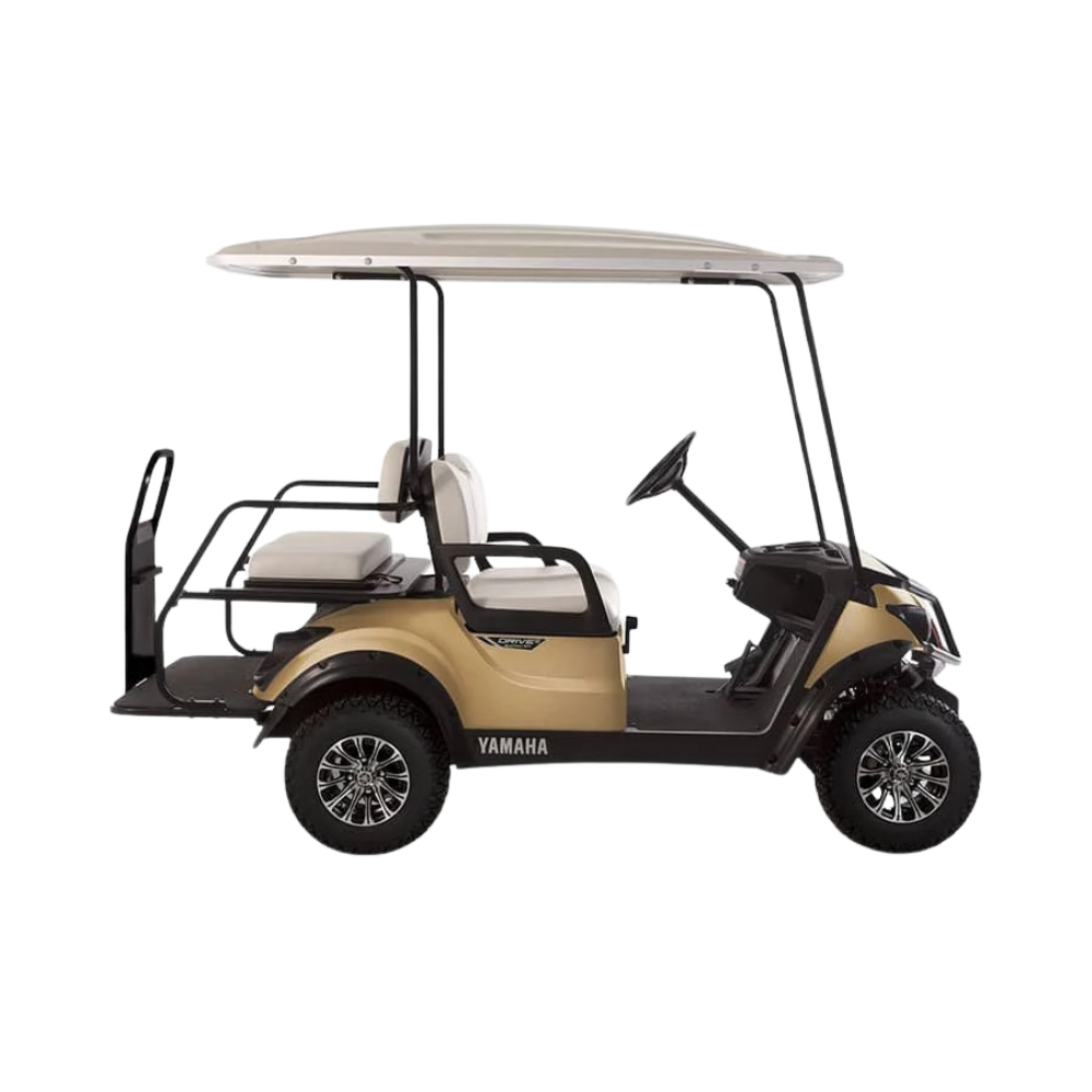 New 2023 Yamaha Adventurer Sport 2+2 Personal 4-seater Electric Golf Car (Lithium-Ion), Mica Matte