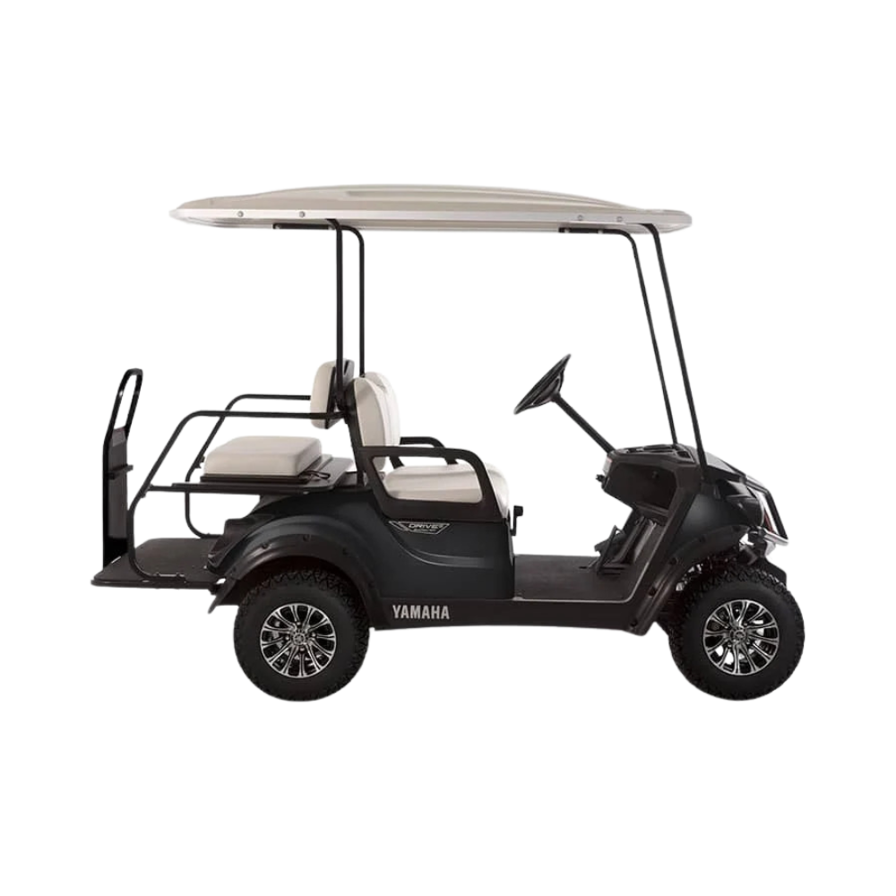 New 2023 Yamaha Adventurer Sport 2+2 Personal 4-seater Electric Golf Car (Lithium-Ion), Onyx