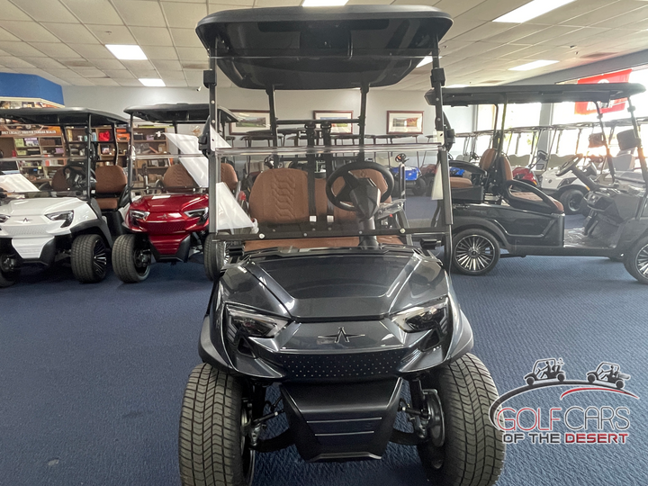 New 2024 Atlas 4 Passenger Personal Electric Golf Car (Lithium), Jet Black