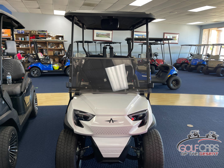 New 2024 Atlas 4 Passenger Personal Electric Golf Car (Lithium), Pearl White