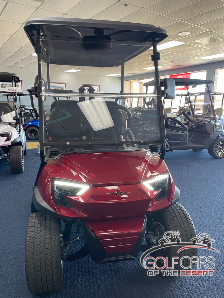New 2024 Atlas 4 Passenger Personal Electric Golf Car (Lithium), Ruby Red