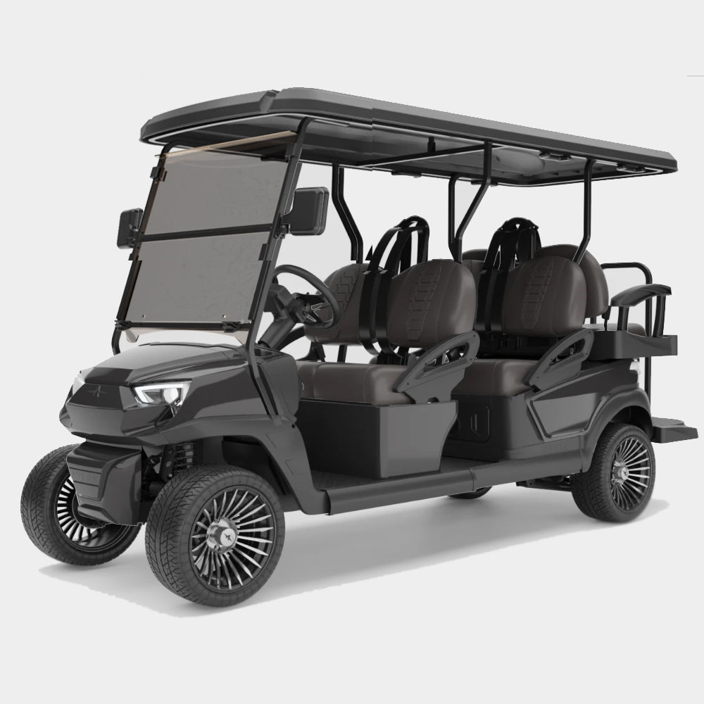 New 2024 Atlas 6 Passenger Electric Golf Car (Lithium), Slate Gray