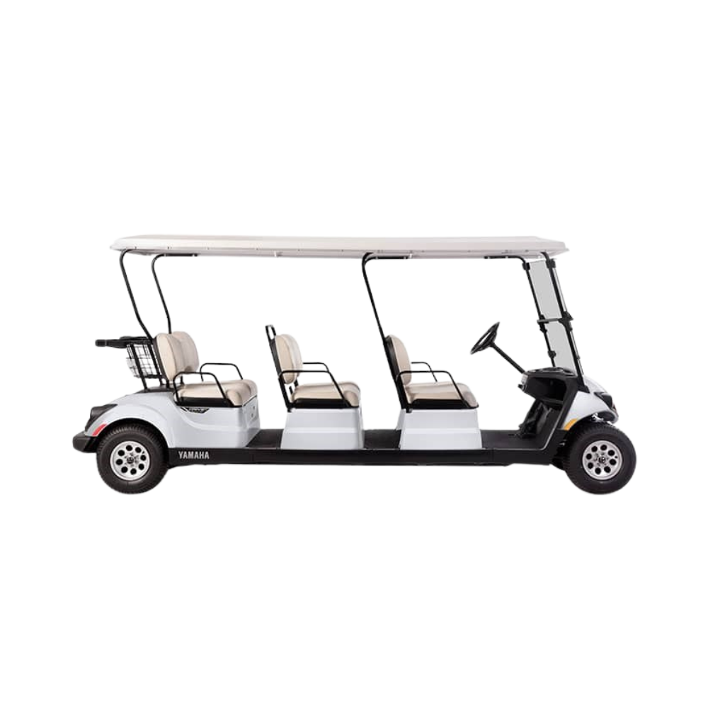 New 2023 Yamaha Concierge 6 Personal 6-seater Electric Golf Car (Lithium-Ion), Glacier