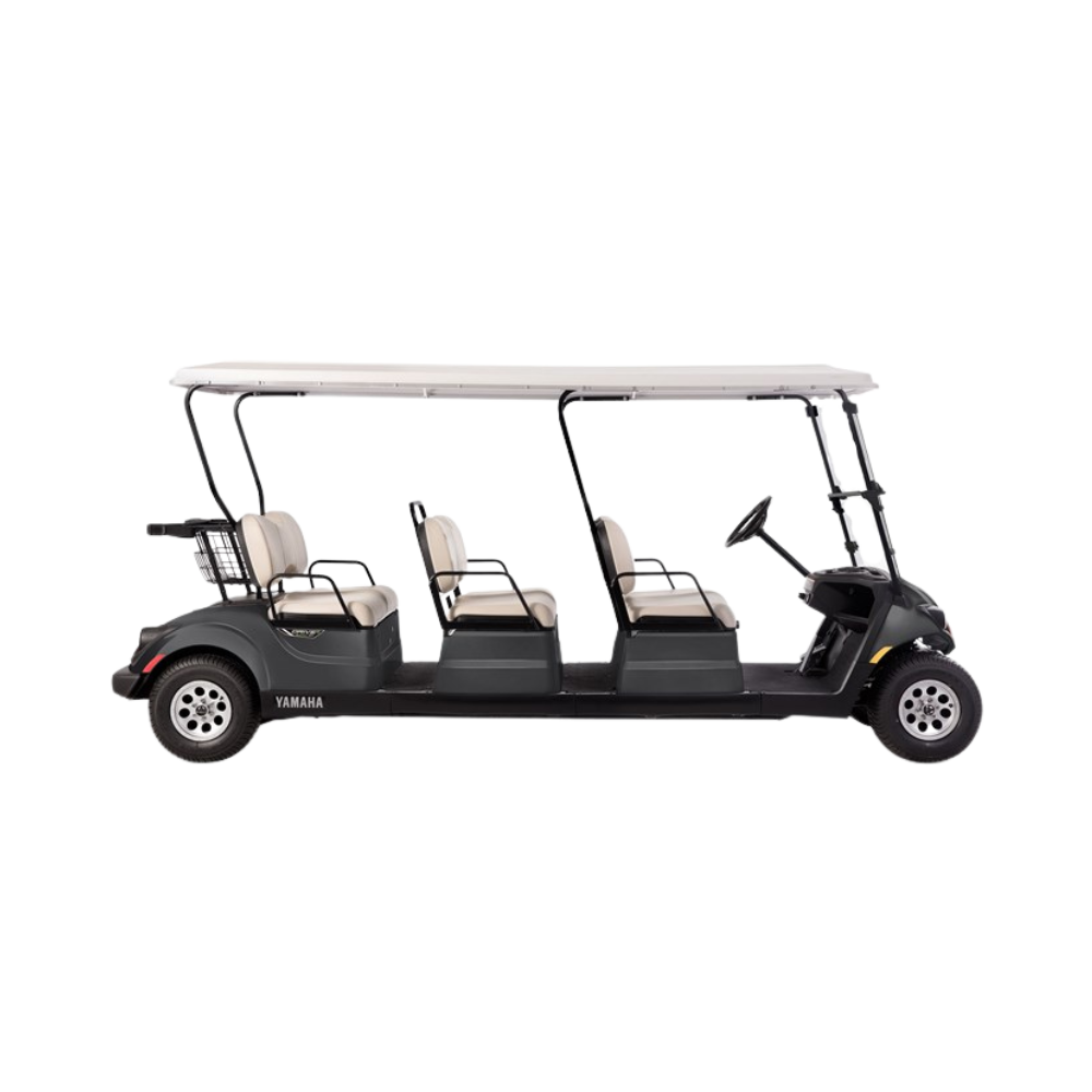New 2023 Yamaha Concierge 6 Personal 6-seater Electric Golf Car (Lead Acid), Graphite