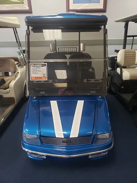 Used 2004 Club Car 2 Passenger Golf Cart with Body Kit, Blue