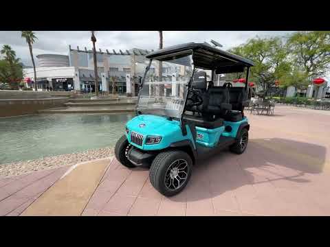 New 2023 Evolution D5 Ranger 4 Seater Personal Electric Car (Lithium), Sky Blue